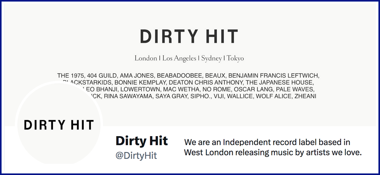 Link to tweets by DirtyHit (opens in new window)